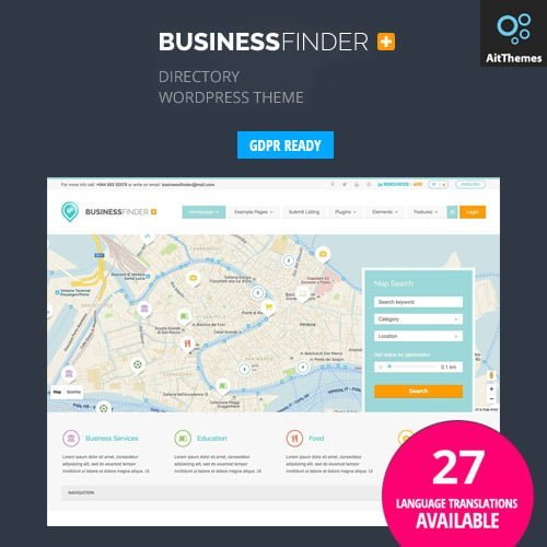 Business-Finder-Directory-Listing-WordPress-Theme.jpg Business Finder: Directory Listing WordPress Theme - Image 1