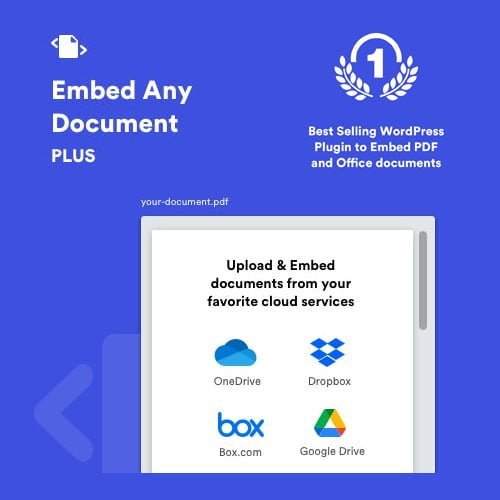 Embed-Any-Document-Plus.jpg Embed Any Document Plus - WordPress Plugin - Image 1