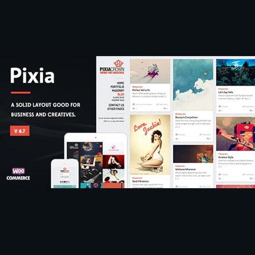 Pixia-Showcase-WordPress-Theme.jpg Pixia - Showcase WordPress Theme - Image 1