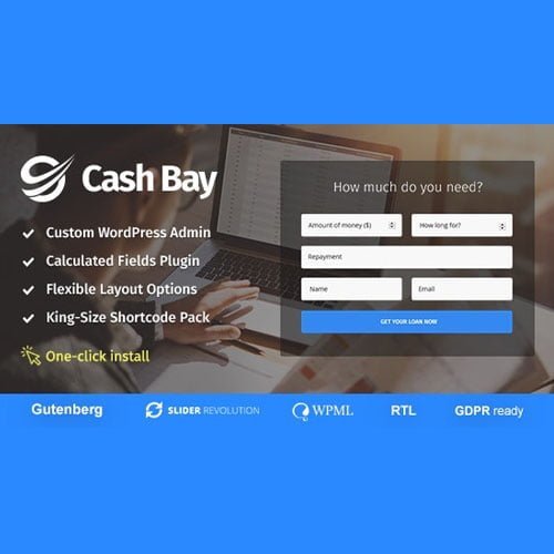 Cash Bay - Banking and Payday Loans WordPress Theme