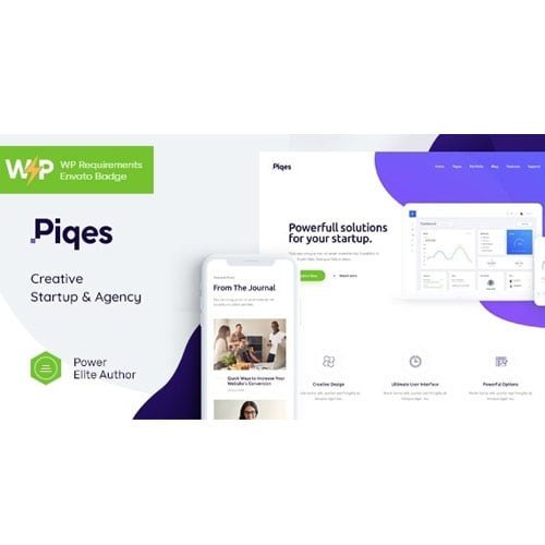 Piqes | Creative Startup & Agency WordPress Theme